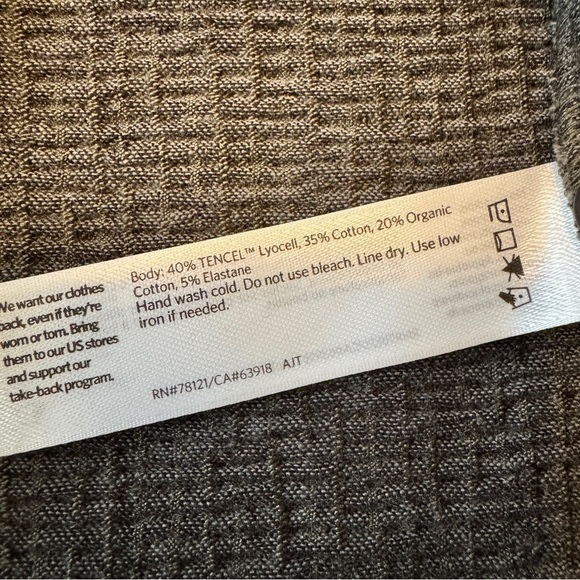 Eileen Fisher Small Gray Textured Shift Dress ~ Classic Minimalist - Picture 7 of 7